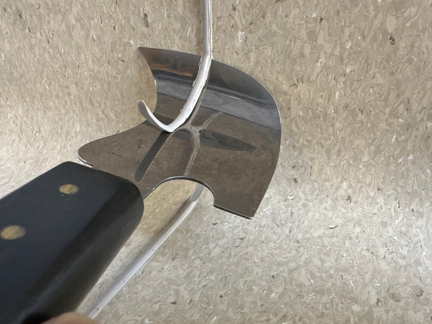 Quarter Moon Knife for Coving
